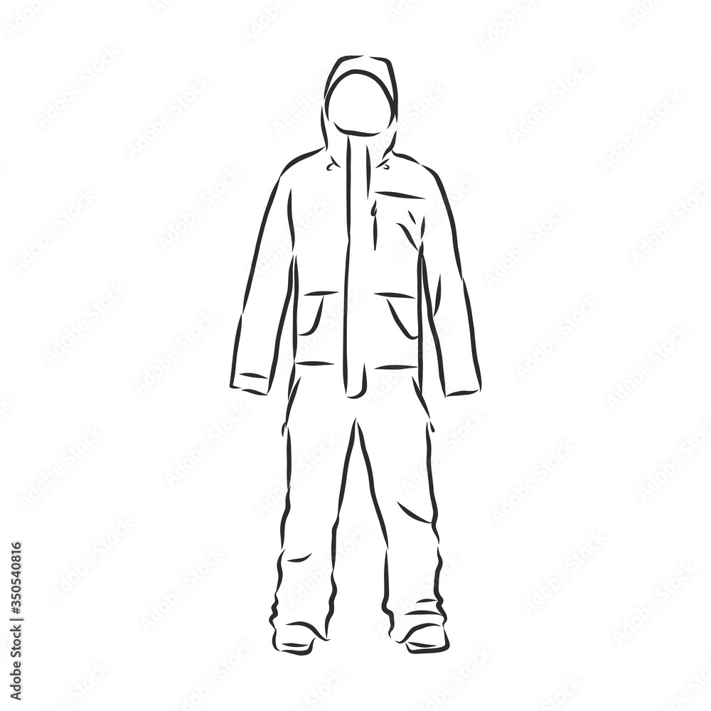 Vector illustration of men's overall. men's overalls vector sketch illustration Vector illustration of men's overall. men's overalls vector sketch illustration