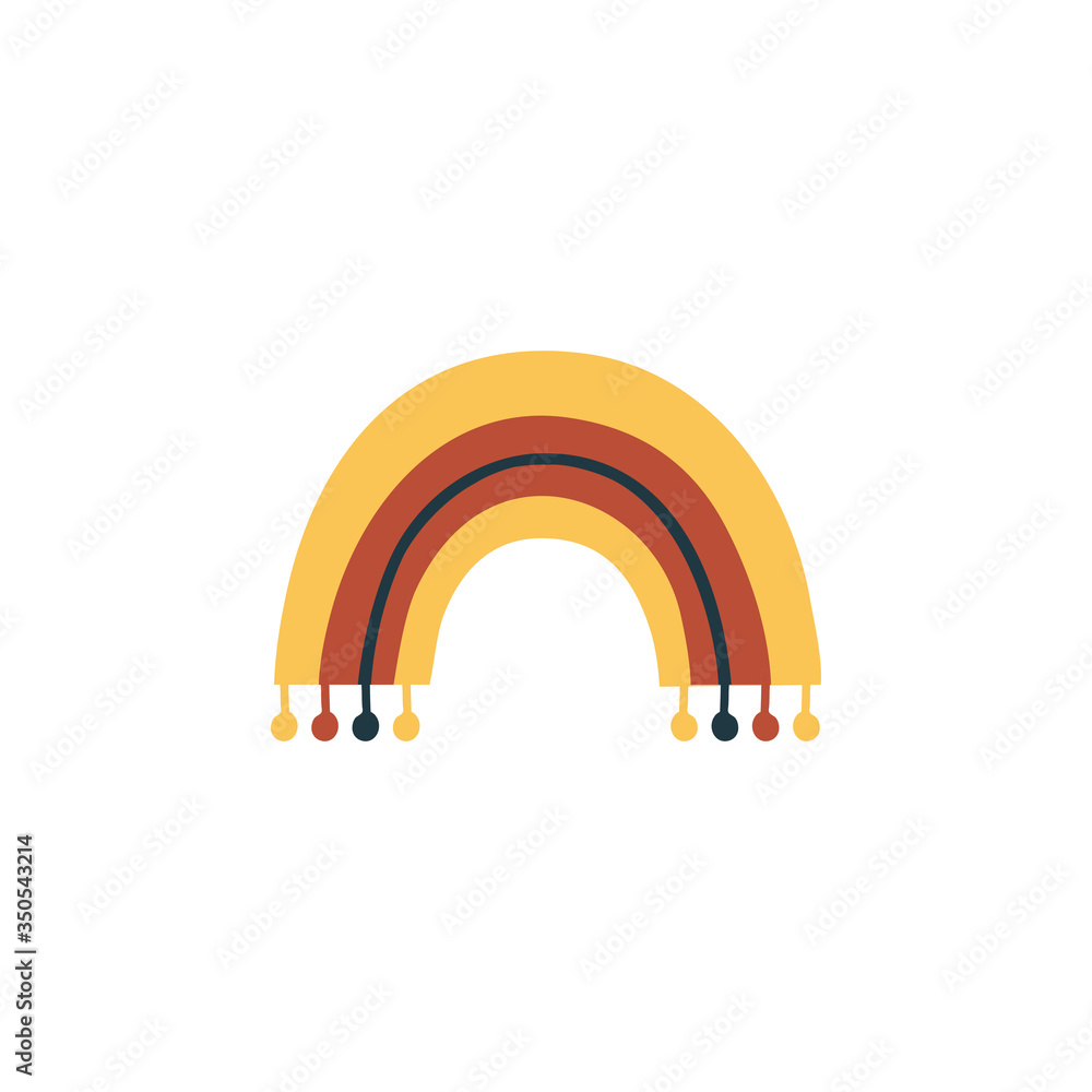 Set of baby rainbows in white background. Vector Illustration. Nursery pattern in hand drawn scandinavian style. Illustrations for invitation, child, wrapping and textile. Set of baby rainbows in white background. Vector Illustration. Nursery pattern in hand drawn scandinavian style. Illustrations for invitation, child, wrapping and textile.