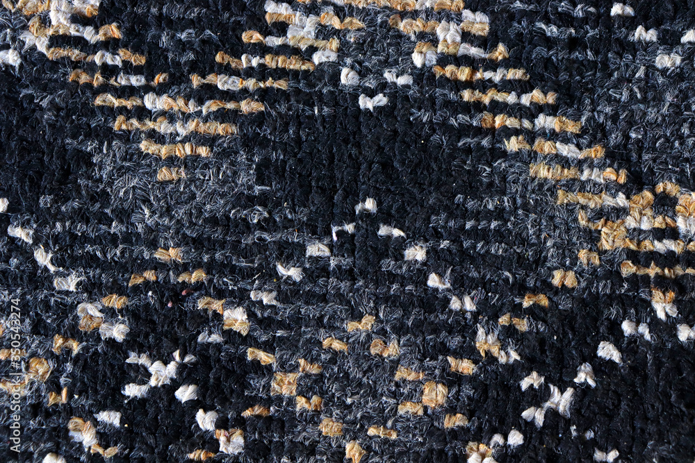 Fototapeta premium Carpet texture close-up, furry carpet texture background, domestic carpet texture