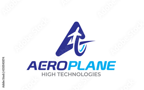 Creative Aero, Airplane Logo design template
