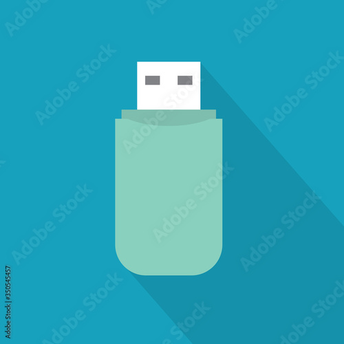 USB flash pen drive icon- vector illustration