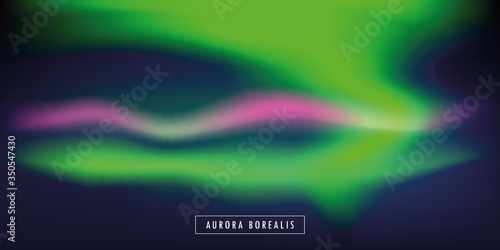 aurora borealis beautiful polar lights background vector illustration EPS10