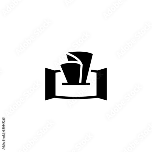 Baby wipe vector icon in black solid flat design icon isolated on white background