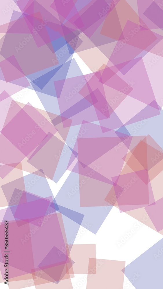 Fototapeta premium Multicolored translucent hexagons on white background. Vertical image orientation. 3D illustration
