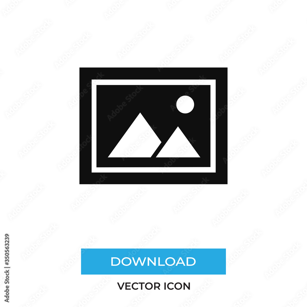 Landscape vector icon, simple sign for web site and mobile app. Landscape vector icon, simple sign for web site and mobile app.