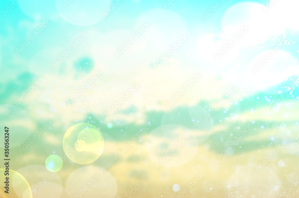 Summer Holiday Concept: Abstract Blurred Light Beach with Autumn Sky Sky Background Summer Holiday Concept: Abstract Blurred Light Beach with Autumn Sky Sky Background