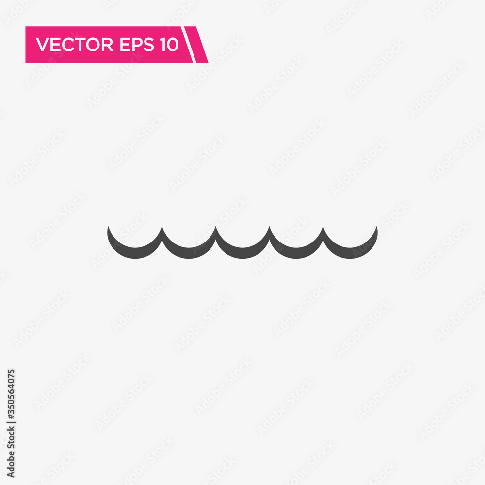 Obraz premium Wave Icon Design, Vector EPS10