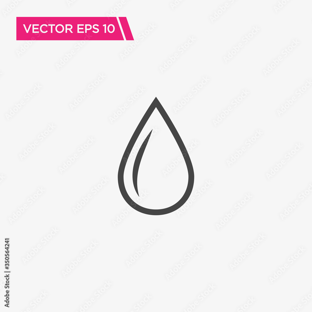 Water Drop Icon Design, Vector EPS10 Water Drop Icon Design, Vector EPS10
