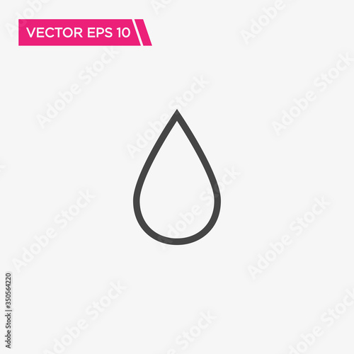 Water Drop Icon Design, Vector EPS10