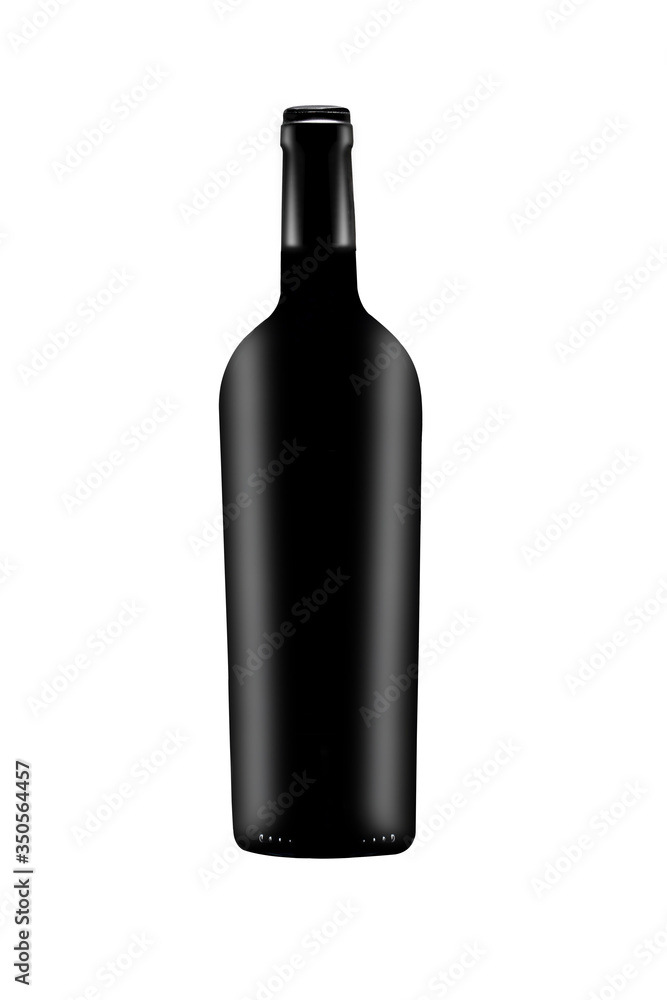 bottle of red wine without label isolated on white background with clipping path and copy space for your text bottle of red wine without label isolated on white background with clipping path and copy space for your text