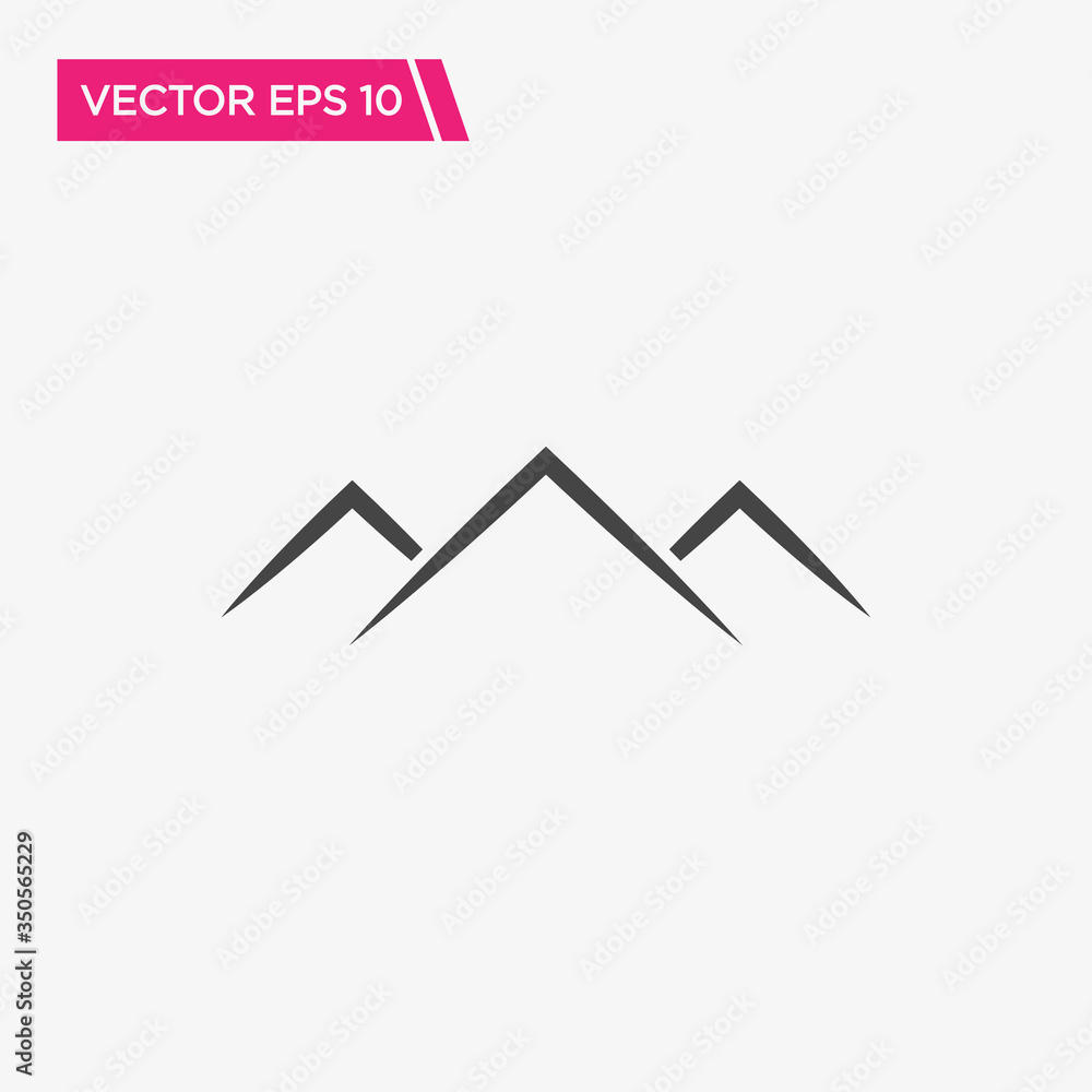 Mountain Icon Design, Vector EPS10 Mountain Icon Design, Vector EPS10