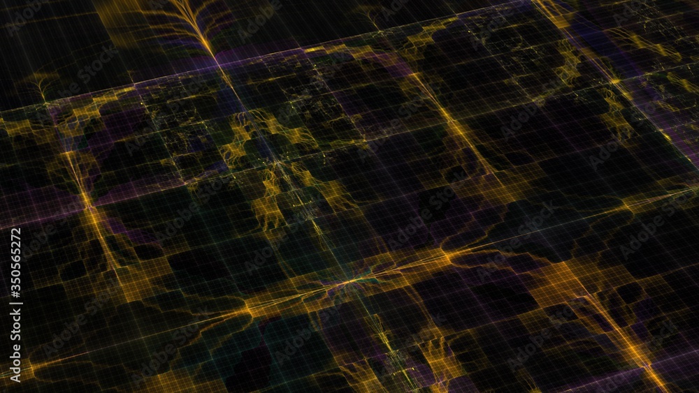 Obraz premium 幾何学や数学に関連するフラクタルで抽象な背景