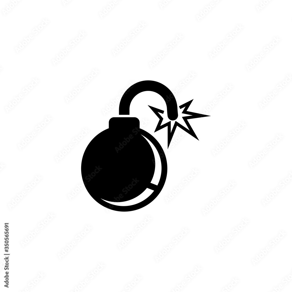Fire Bomb, Explosive Military Weapon Flat Vector Icon Fire Bomb, Explosive Military Weapon Flat Vector Icon
