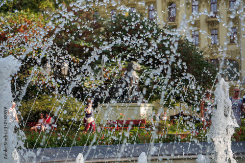Fountain in the Odessa City garden, Ukraine