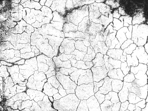 Distressed overlay texture of cracked concrete, plaster, cement. grunge background.