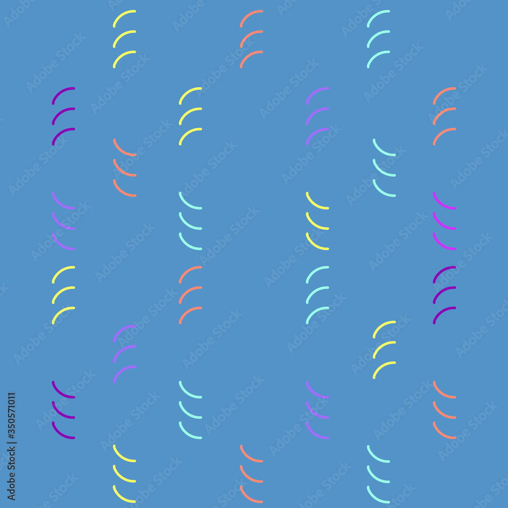 Colorful line shape. Style print. Spring and summer image. Abstract blue home decor. Romantic ornamental, gentle artwork. Style composition. Design for textile, fabric, decor. Vector illustration. Colorful line shape. Style print. Spring and summer image. Abstract blue home decor. Romantic ornamental, gentle artwork. Style composition. Design for textile, fabric, decor. Vector illustration.