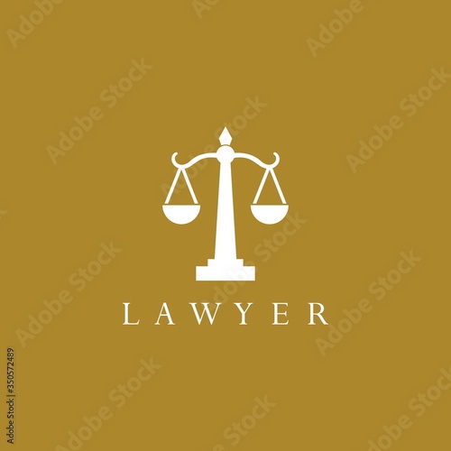 Law logo template vector icon design