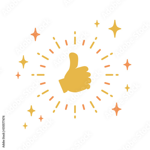 [ thumb up ] [ like ] symbol icon
