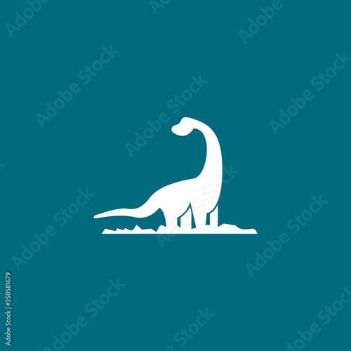 Brontosaurus logo template vector icon design