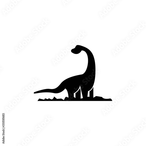 Brontosaurus logo template vector icon design