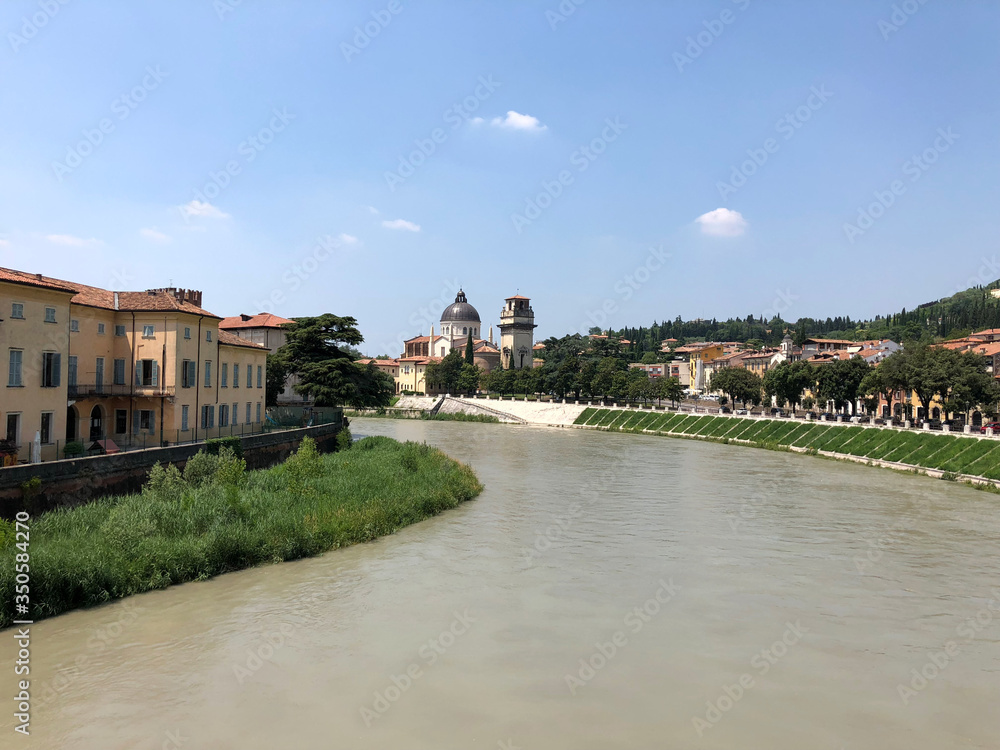 Fototapeta premium View of the city of Verona, Italy