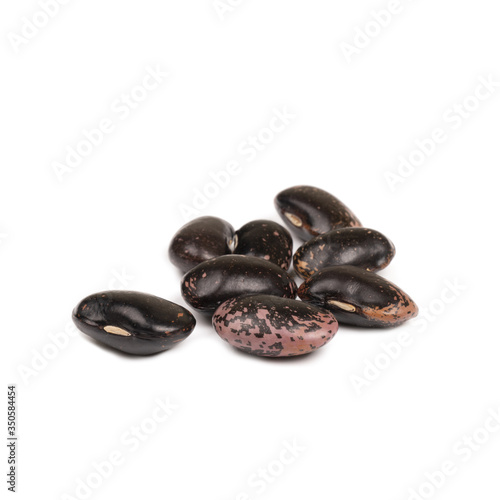 kidney beans isolated on white background, front view