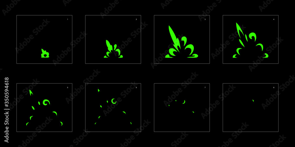 Vetor de liquid explosion animation effect. Explosion Animation effect ...