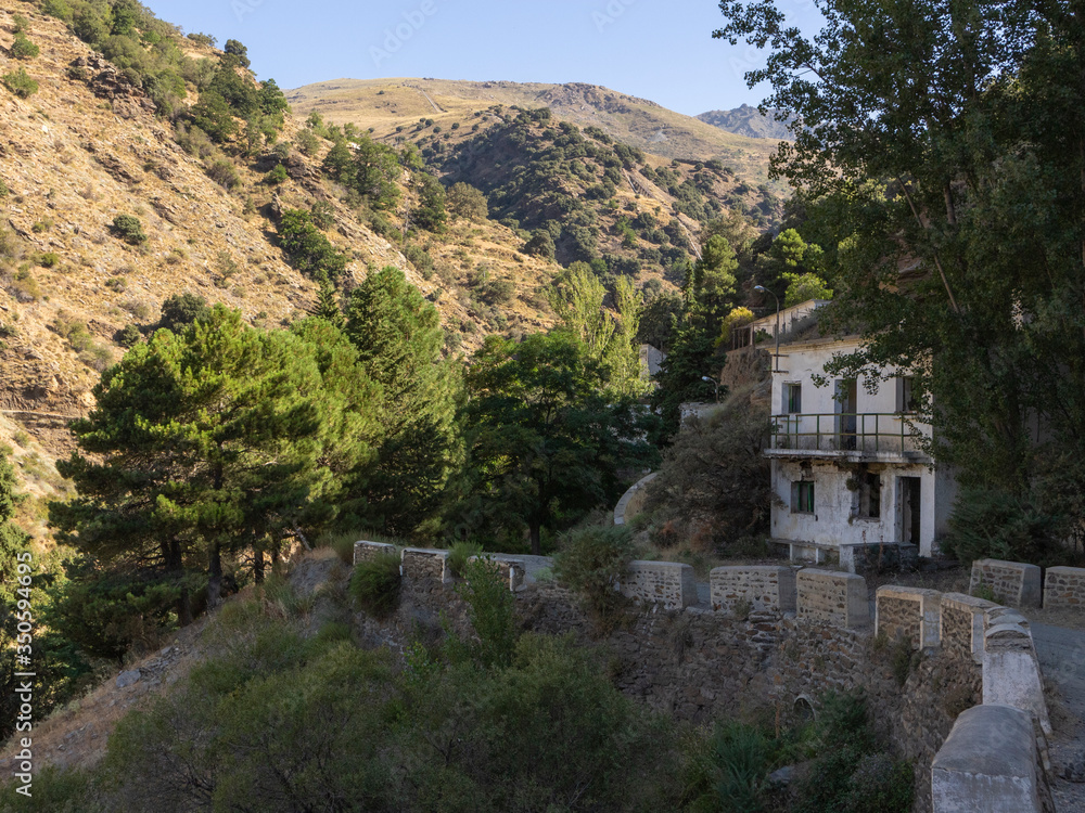 Fototapeta premium building of the old town of La Cebadilla, Capileira (Spain)