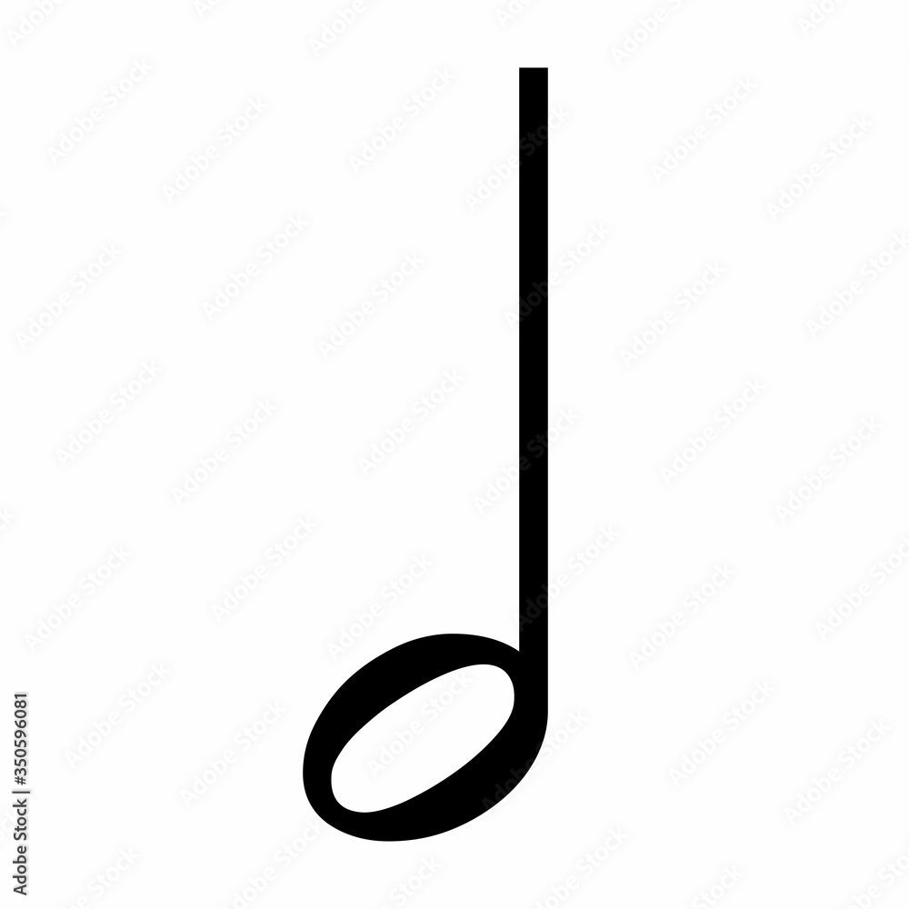 Half music note icon Half music note icon