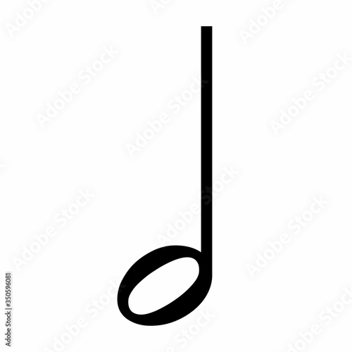 Half music note icon