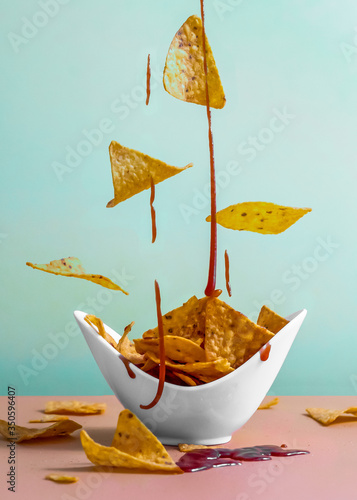 Nachos ketchup bowl