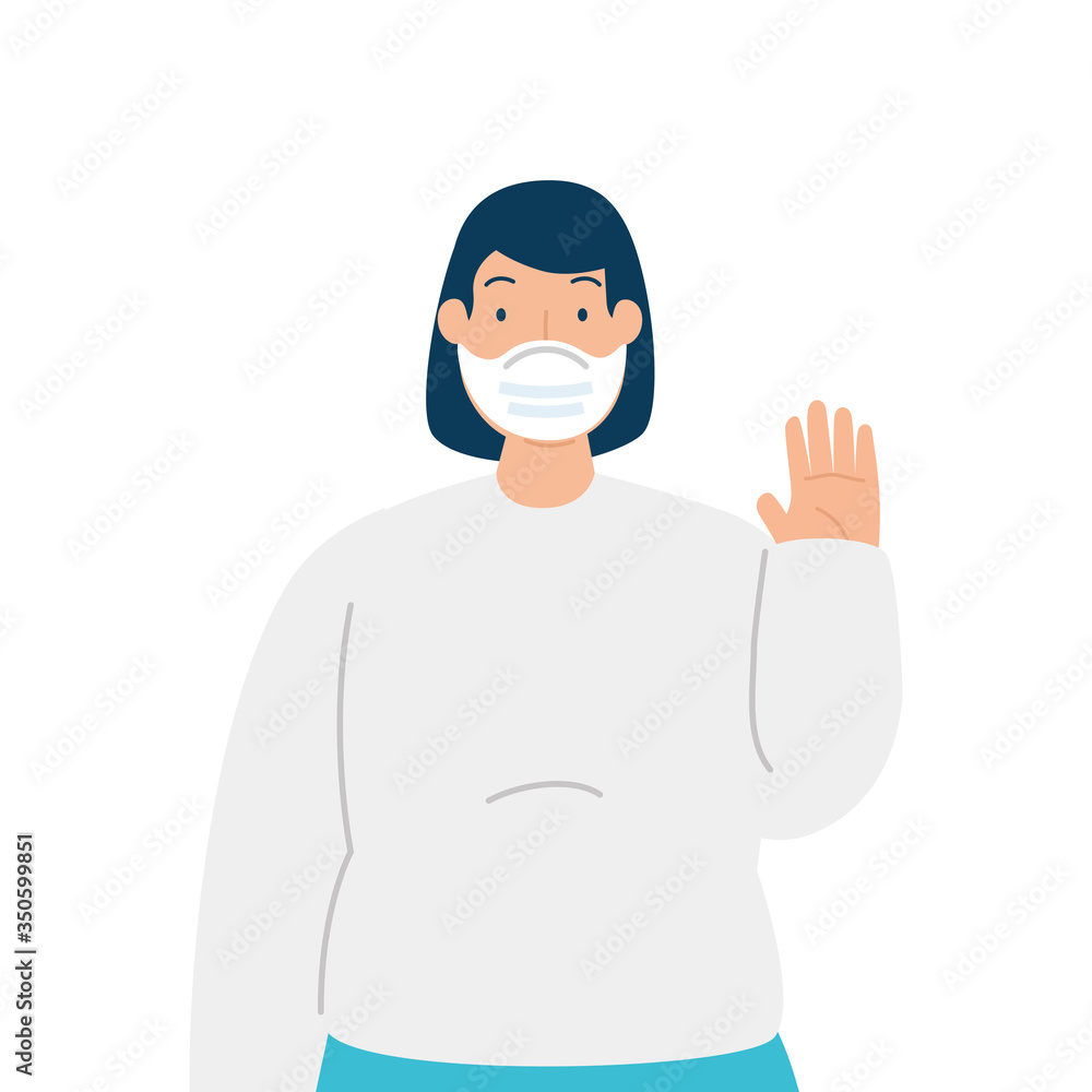 woman using face mask isolated icon vector illustration design woman using face mask isolated icon vector illustration design