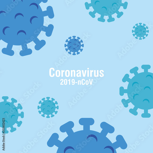 background of particles 2019 ncov coronavirus vector illustration design