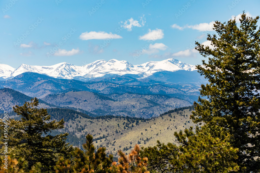 Beautiful scenic view of Colorado mountains national parks