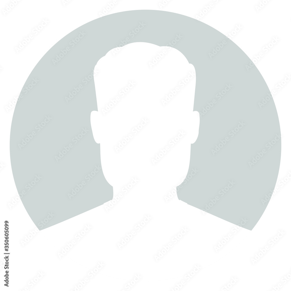 Avatar men graphic sign. Profile male icon. Man with beard symbol on the circle isolated on white background. Vector illustration Avatar men graphic sign. Profile male icon. Man with beard symbol on the circle isolated on white background. Vector illustration