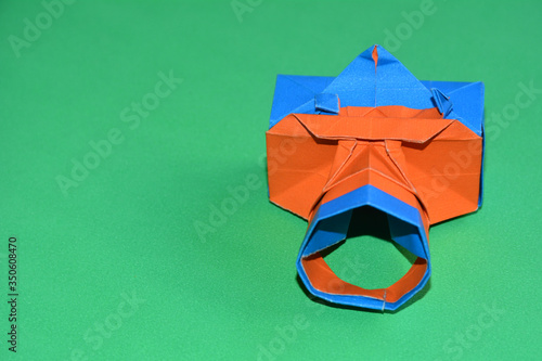 Wallpaper Mural 
origami photo camera on blue and orange paper Torontodigital.ca