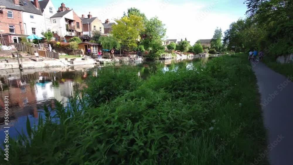 Walking along River Kennet and Kennet and Avon Canal at Reading, Berkshire, United Kingdom - 18th of May 2020 Walking along River Kennet and Kennet and Avon Canal at Reading, Berkshire, United Kingdom - 18th of May 2020