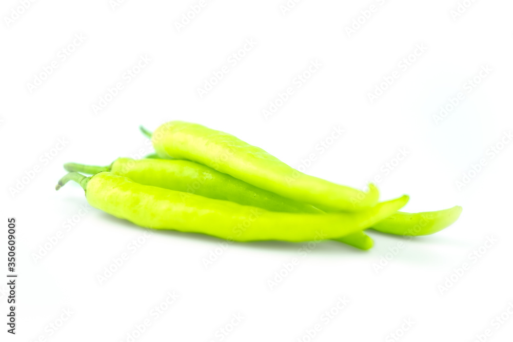 Green banana peppers (Prik-Yoek in Thailand) Green banana peppers (Prik-Yoek in Thailand)