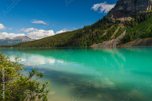 lake louise nature scenery inside Banff National Park, Alberta, Canada