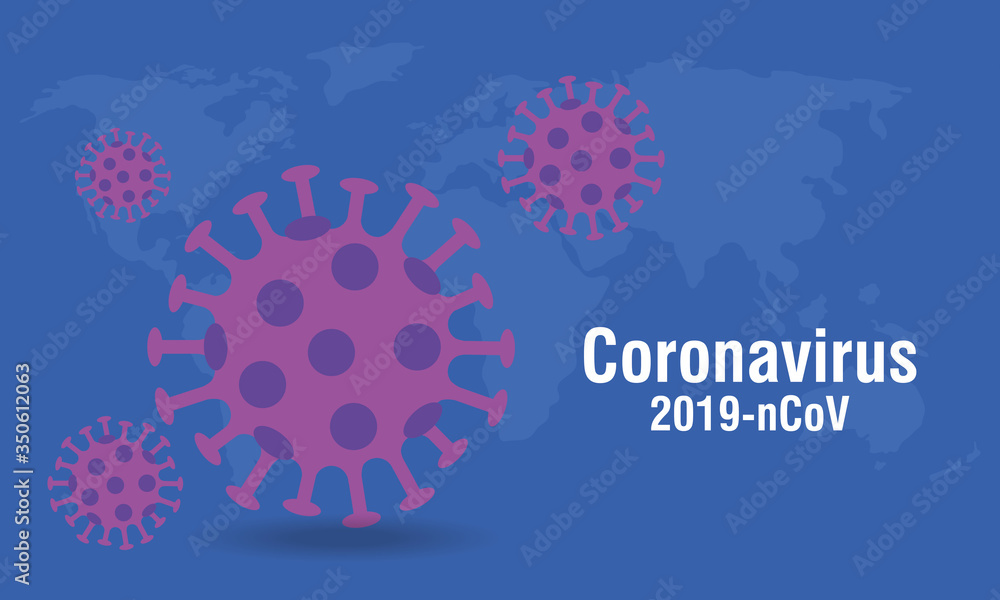 background of particles 2019 ncov coronavirus vector illustration design