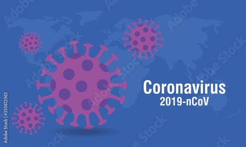 background of particles 2019 ncov coronavirus vector illustration design
