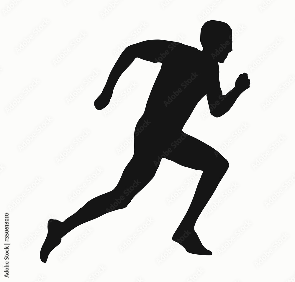 Obraz premium RUNNING MARATHON ATHLETE SYMBOL LOGO