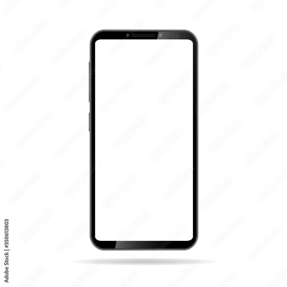 Smartphone isometric perspective view. Template for infographics or presentation UI design interface. vector illustration Smartphone isometric perspective view. Template for infographics or presentation UI design interface. vector illustration