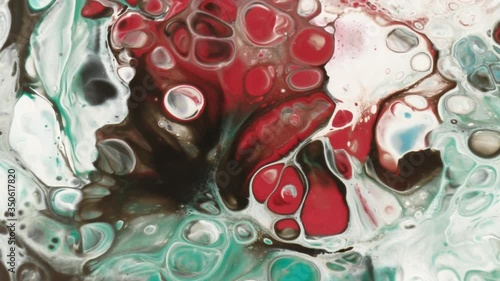 Wallpaper Mural 
abstract mixing of paints on a surface. Acrylic blistering with bubbles Torontodigital.ca