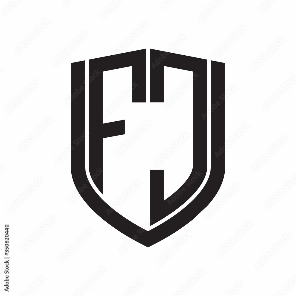 FC Logo monogram with emblem shield design isolated on white background FC Logo monogram with emblem shield design isolated on white background