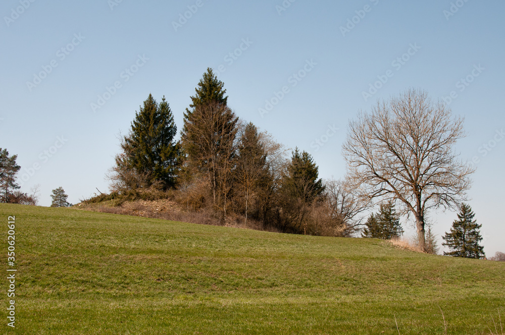 landscape in swabian alb in early spring landscape in swabian alb in early spring