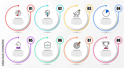 Infographic design template. Creative concept with 8 steps