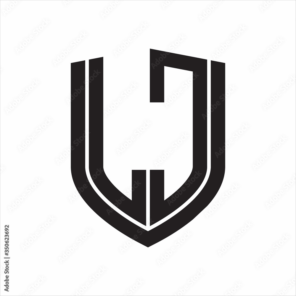 LC Logo monogram with emblem shield design isolated on white background LC Logo monogram with emblem shield design isolated on white background