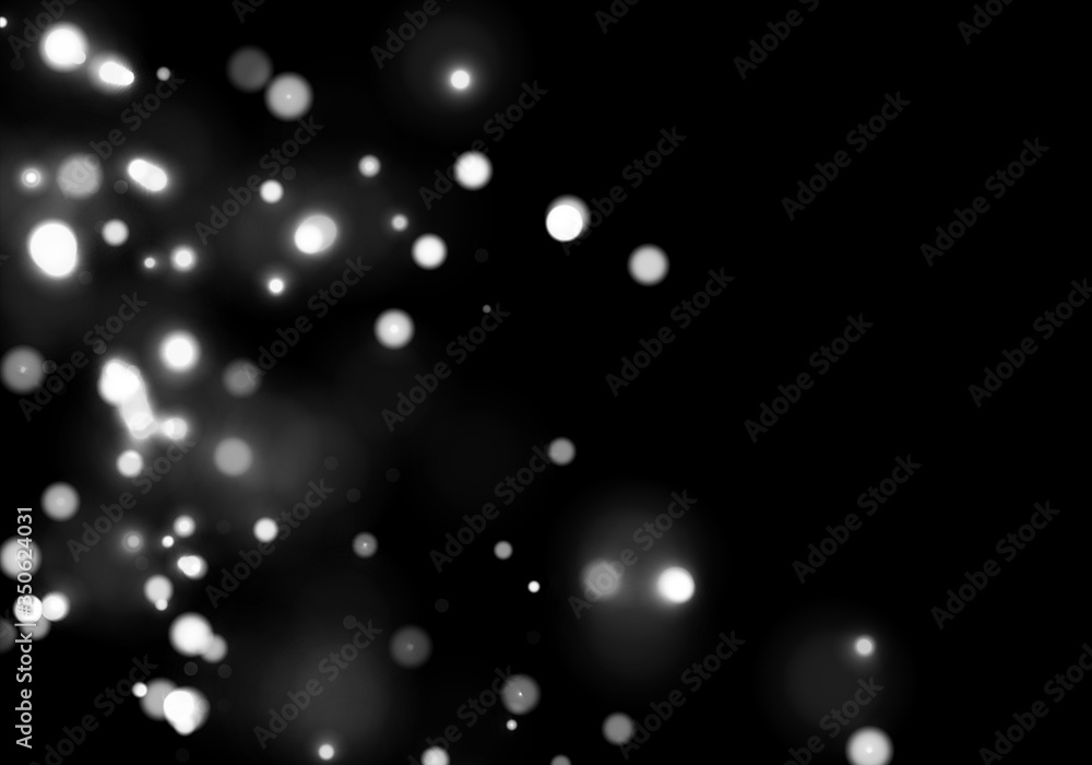 White bokeh light background. Sparkle effect with particles. Magic overlay dust. Glitter blur texture. White bokeh light background. Sparkle effect with particles. Magic overlay dust. Glitter blur texture.