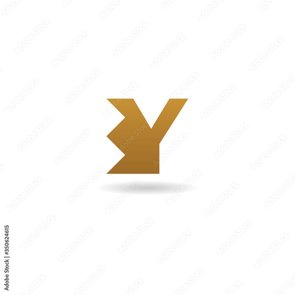 Obraz premium y letter logo design vector template